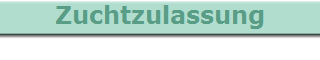 Zuchtzulassung